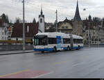 VBL - Hess Trolleybus Nr.209 unterwegs in Luzern am 30.12.2021