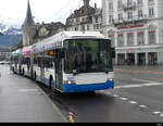 VBL - Hess Trolleybus Nr.232 unterwegs in Luzern am 30.12.2021