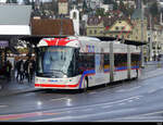 VBL - Hess Trolleybus Nr.410 unterwegs in Luzern am 30.12.2021