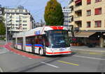 VBL - Hess Trolleybus Nr.403 unterwegs auf der Linie 8 in Luzern am 23.10.2022