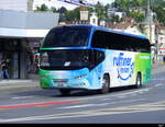 Reisebus - Neoplan Skyliner unterwegs in der Stadt Luzern am 27.07.2023