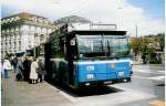 Aus dem Archiv: VBL Luzern Nr. 176 Volvo/Hess Gelenktrolleybus am 16. April 1998 Luzern, Schwanenplatz