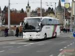 Reisecar Mercedes Tourismo unterwegs in Luzern am 16.03.2013