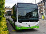TransN - Mercedes Citaro Nr.371  NE 146371 vor dem Bus/Tram Depot in Neuchâtel am 22.05.2016