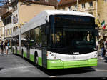 TransN / Stadt Neuchâtel - Hess Trolleybus Nr.140 unterwegs in der Stadt Neuenburg am 20.04.2019