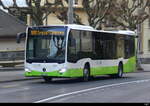 TransN - Mercedes Citaro  Nr.231  NE 195231 unterwegs auf der Linie 109 in der Stadt Neuchâtel am 28.01.2024
