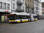 Verkehrsbetriebe Schaffhausen - Trolleybus Nr.106 bei den Bushaltestellen vor dem Bahnhof in Schaffhausen am 25.10.2016