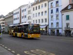Postauto/PU Rattin Nr. 420/SH 45749/PAG-ID: 11784 (Mercedes Citaro C2 O530 Hybrid) am 1.8.2022 beim Bhf. Schaffhausen