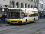 VB Schaffhausen - Volvo Nr.1 SH 38001 bei den Haltestellen vor dem Bahnhof Schaffhausen am 01.04.2011