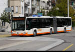 BSU - Mercedes Citaro  Nr.33  SO  189033 unterwegs auf der Linie 5 bei der zufahrt zu den Haltestellen vor dem Bahnhof in Solothurn am 14.08.2019