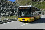 Postauto - Solaris Urbino 12 Electric  BE 610544 beim verlassen der Haltestelle Mattmark am 20.072026