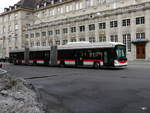 VBSG - Trolleybus Nr.192 unterwegs auf der Linie 1 vor dem Bahnhof bei den Bushaltestellen in St.Gallen am 09.03.2018