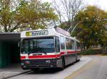 St.gallerbus Trolley 102 am 24.10.08 bei der Endhaltestelle Heiligkreuz der Linie 3?!