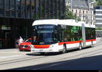 VBSG - Hess Trolleybus Nr.103  SG  467103 unterwegs vor dem Bahnhof in St.Gallen am 12.06.2022