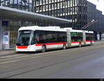 VBSG - Hess Trolleybus Nr.175 unterwegs auf der Linie 5 beim Bhf. St. Gallen am 21.01.2024
