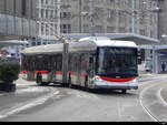 VBSG - Hess Trolleybus Nr.175 unterwegs auf der Linie 1 beim Bhf. St. Gallen am 21.01.2024