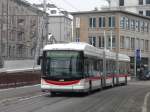 VBSG - Hess Swisstrolley BGGT-N2C Nr.190 unterwegs auf der Linie 4 in der Stadt St.Gallen am 16.01.2010
