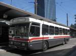 SAURER Nr. 214 im Einsatz als Bderbus, in die Dreilinden, am Sonntag 5. August in St. Gallen 