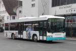 WilMobil - Volvo - Hess B 12 BLE340 Bus Nr.251 SG 143903 mit Werbung fr ein Bank eingeteilt auf der Linie 732 Ghwil vor dem Busbahnhof von Wil am 04.01.2008