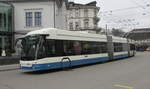 Probefahrt bei Stadtbus Winterthur mit VBZ Nr. 92 am 5.Januar 2021 beim Bahnhofplatz Winterthur.