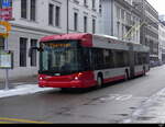 Stadtbus Winterthur - Hess Trolleybus Nr.103 unterwegs bei leichtem Schneefall in Winterthur am 2023.01.22