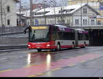 Stadtbus Winterthur - MAN Lion`s City Nr.357  ZH 886357 unterwegs bei leichtem Schneefall in Winterthur am 2023.01.22