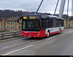 Stadtbus Winterthur - MAN Lion`s City Nr.247  ZH 649247 unterwegs auf der Linie 660 auf der Storchenbrücke in Winterthur am 11.02.2024