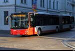 Stadtbus Winterthur - MAN Lion`s City Nr.354  ZH 886354 bei den Bushaltestellen beim Bahnhof Winterthur am 04.01.2026
