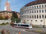 Solaris-Trollino auf der Linie 2 bei der Zürcher Hochschule Winterthur am 28.