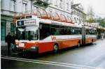 Aus dem Archiv: WV Winterthur - Nr. 149 - Mercedes O 405GTZ Gelenktrolleybus am 18. April 1998 beim Bahnhof Winterthur