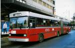 Aus dem Archiv: WV Winterthur - Nr. 126 - Saurer/FHS Gelenktrolleybus am 24. Oktober 1998 beim Bahnhof Winterthur