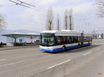 VBZ - Trolleybus Nr.169 unterwegs auf der Linie 33 in der Stadt Zürich am 11.03.2016