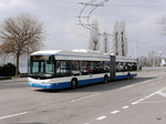 VBZ - Trolleybus Nr.170 unterwegs auf der Linie 33 in der Stadt Zürich am 11.03.2016