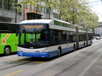 VBZ - Trolleybus Nr.86 unterwegs auf der Linie 31 in der Stadt Zürich am 28.05.2016