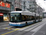 VBZ - Trolleybus Nr.77 unterwegs auf der Linie 31 in Zürich am 28.01.2018
