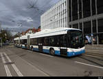 VBZ - Hess Trolleybus Nr.75 unterwegs auf der Linie 31 in Zürich am 29.02.2020