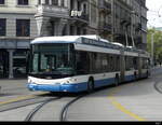 VBZ  - Trolleybus Nr.64 unterwegs auf der Linie 31 in der Stadt Zürich am 04.10.2022