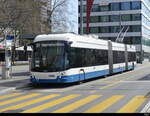 VBZ - Hess Trolleybus Nr.93 unterwegs auf der Linie 31 in Zürich Altstetten am 10.04.2023