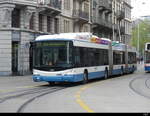 VBZ Zürich - Hess Trolleybus  Nr.61 unterwegs in der Stadt Zürich am20.04.2023