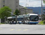 VBZ - Hess Trolleybus Nr.76 unterwegs auf der Linie 32 in der Stadt Zürich am 13.05.2023
