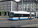 VBZ - Hess Trolleybus Nr.155 unterwegs auf der Linie 46 in der Stadt Zürich am 29.04.2023
