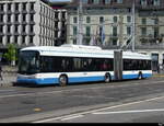 VBZ - Hess Trolleybus Nr.156 unterwegs auf der Linie 46 in der Stadt Zürich am 29.04.2023
