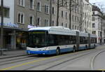 VBZ - Hess Trolleybus Nr.77 unterwegs auf der Linie 31 in Zürich am 22.02.2026