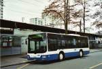 VBZ Zrich Nr. 312/ZH 714'312 MAN am 13. Dezember 2009 Zrich-Oerlikon, Bahnhof