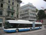 Am 07.08.07 ist  Swiss- Trolley  Bus 158 unterwegs im Central