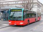 VB Biel - Mercedes Citaro Nr.153 BE 653153 unterwegs auf der Trolleybus Linie 4 in Biel am 14.12.2008