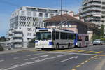Trolleybus NAW/Laubre/779 Tractant une remorque Hess/Lanz-Marti 926 Assurant un 9  Ici à Lausanne Bonne-Espérance.
