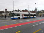 VBL - Trolleybus Nr.201 unterwegs auf der Linie 1 in Luzern am 03.02.2018