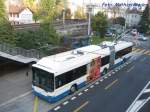 NAW- Hess- Trolleybus der VBL am 18.10.08 in der Region von dem Grand Hotel Gtsch