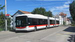 st.gallerbus Nr. 189 (Hess, 2009) am 14.8.2017 bei der Aussteige-Endhaltestelle in St.Gallen Winkeln.